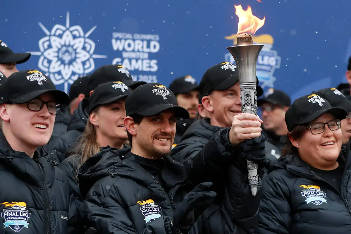 Winter World Games - Italy - Torch Run Final Leg Bardonecchia 2