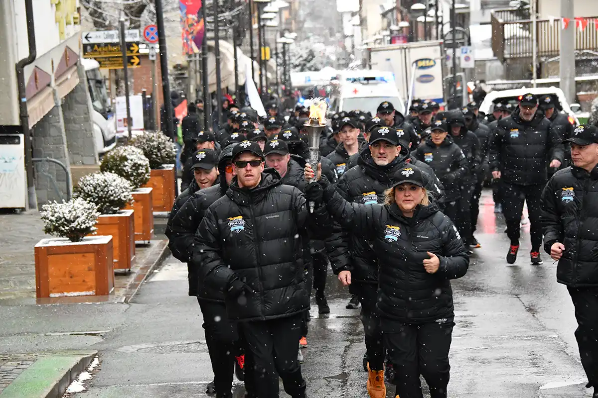 2025 - Winter World Games Italy - Torch Run - Final Leg - Bardonecchia