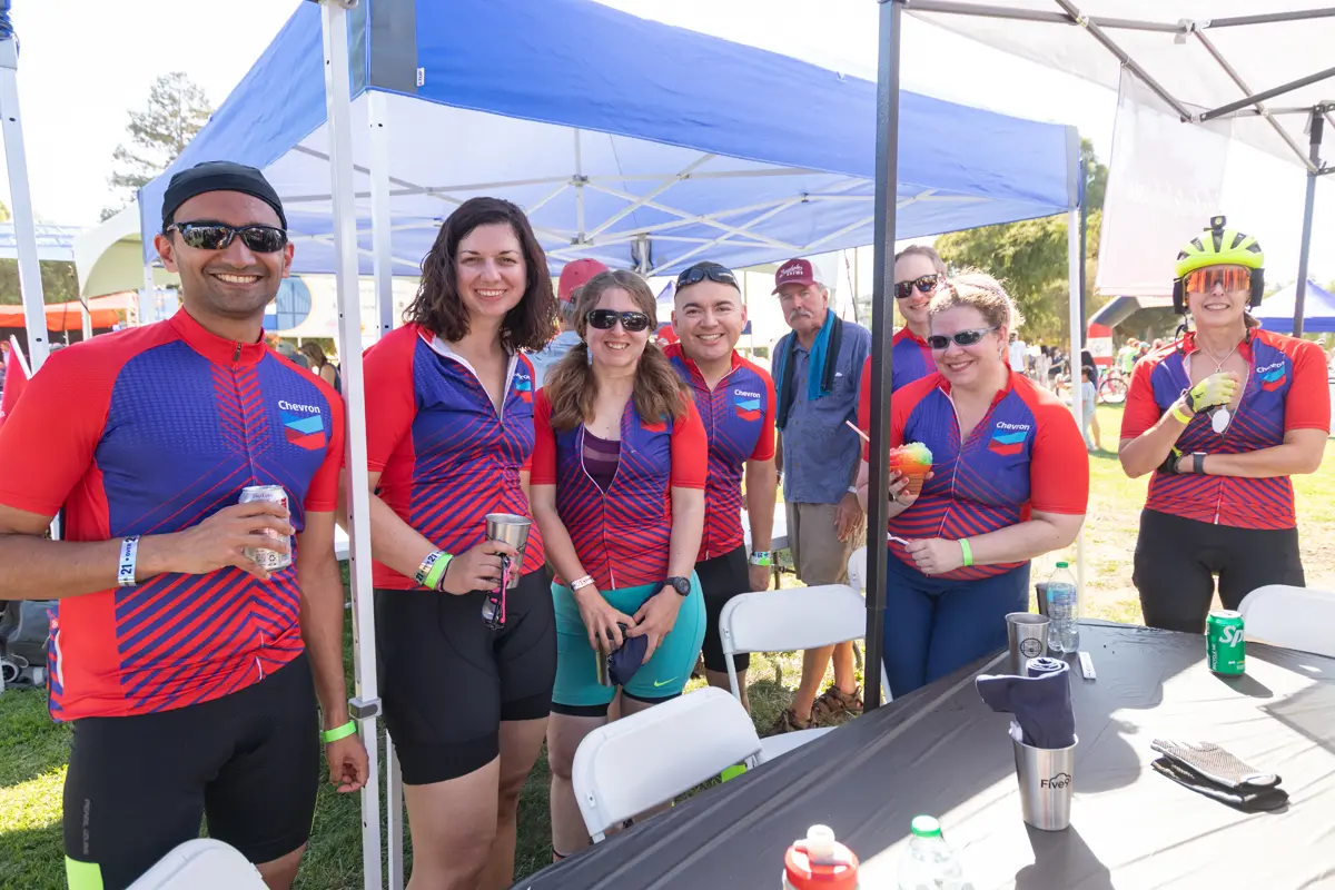 Corporate Group at Bike the Bridges Bands & Brews