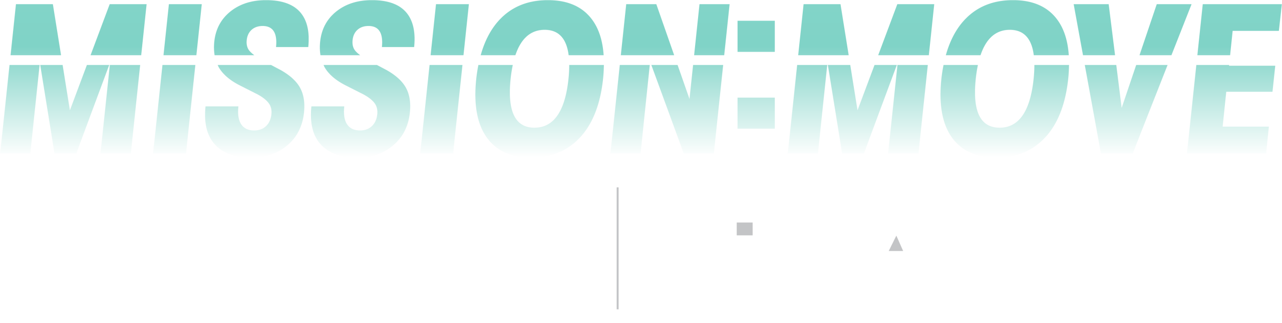 Mission Move Logo in the style of the Mission Impossible series