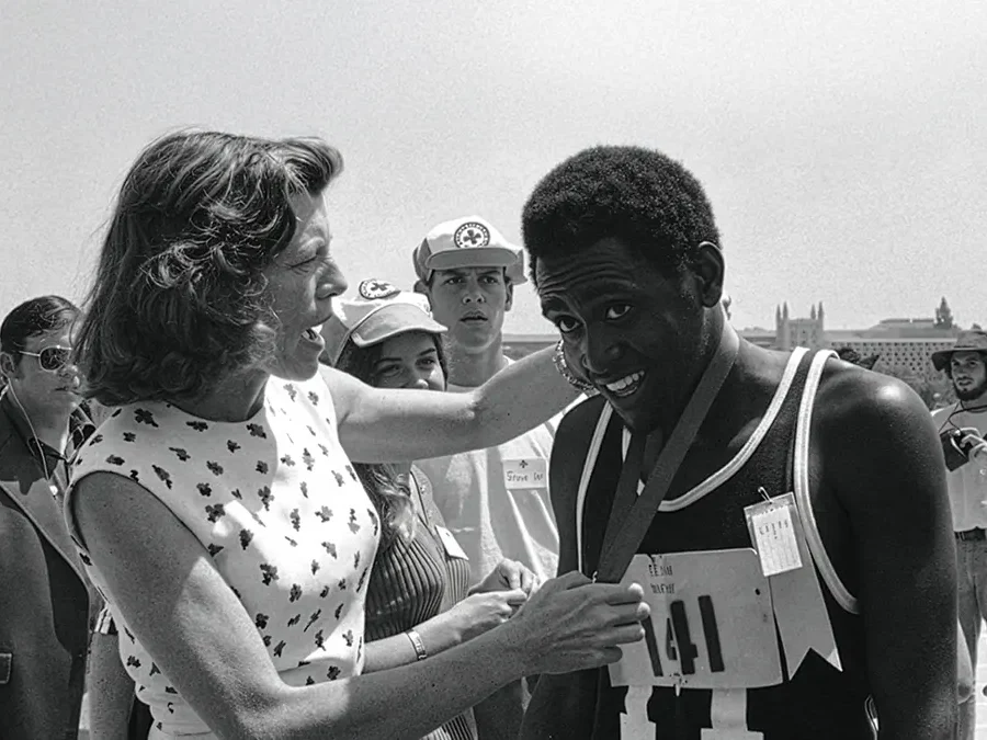Eunice Kennedy Shriver at the 1968 Special Olympic Games