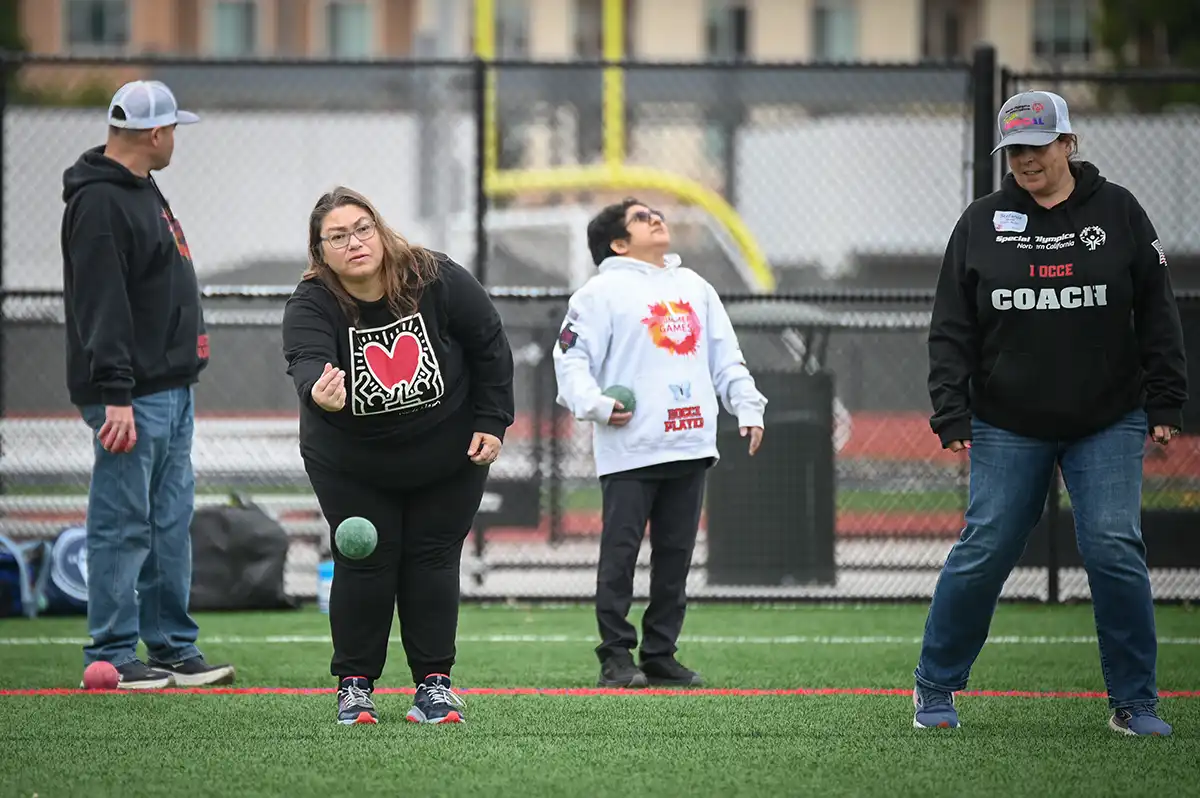 Team NorCal Bocce Enjoys USA Games - Player and coach