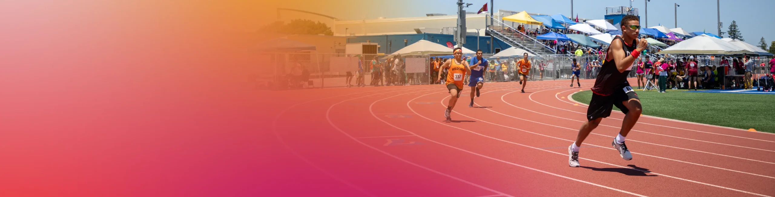 Summer Games Hero background of track competitions